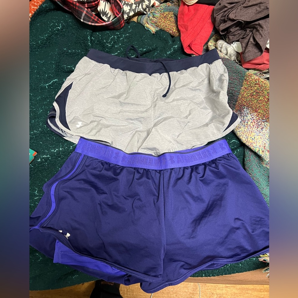 2 pair under armour shorts